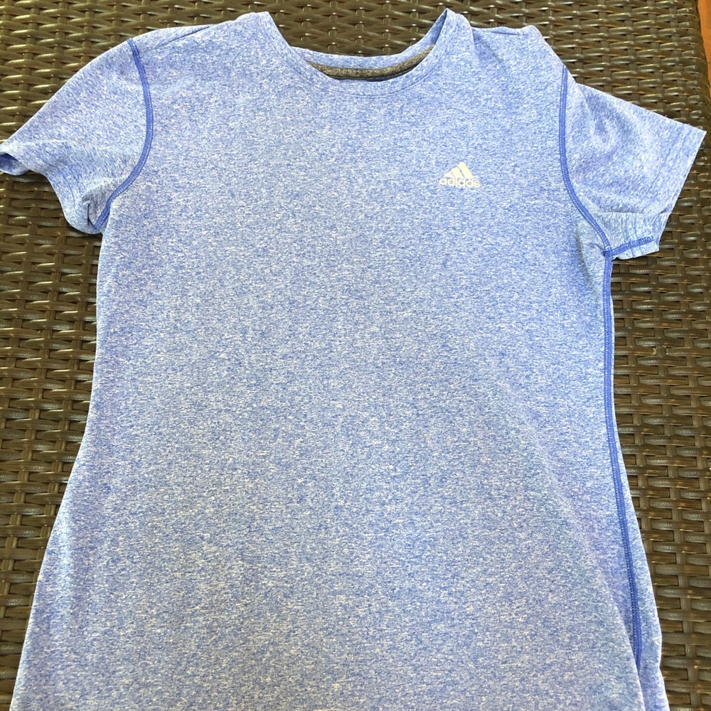Women’s ClimaLite Adidas Purple-Blue Medium Shirt